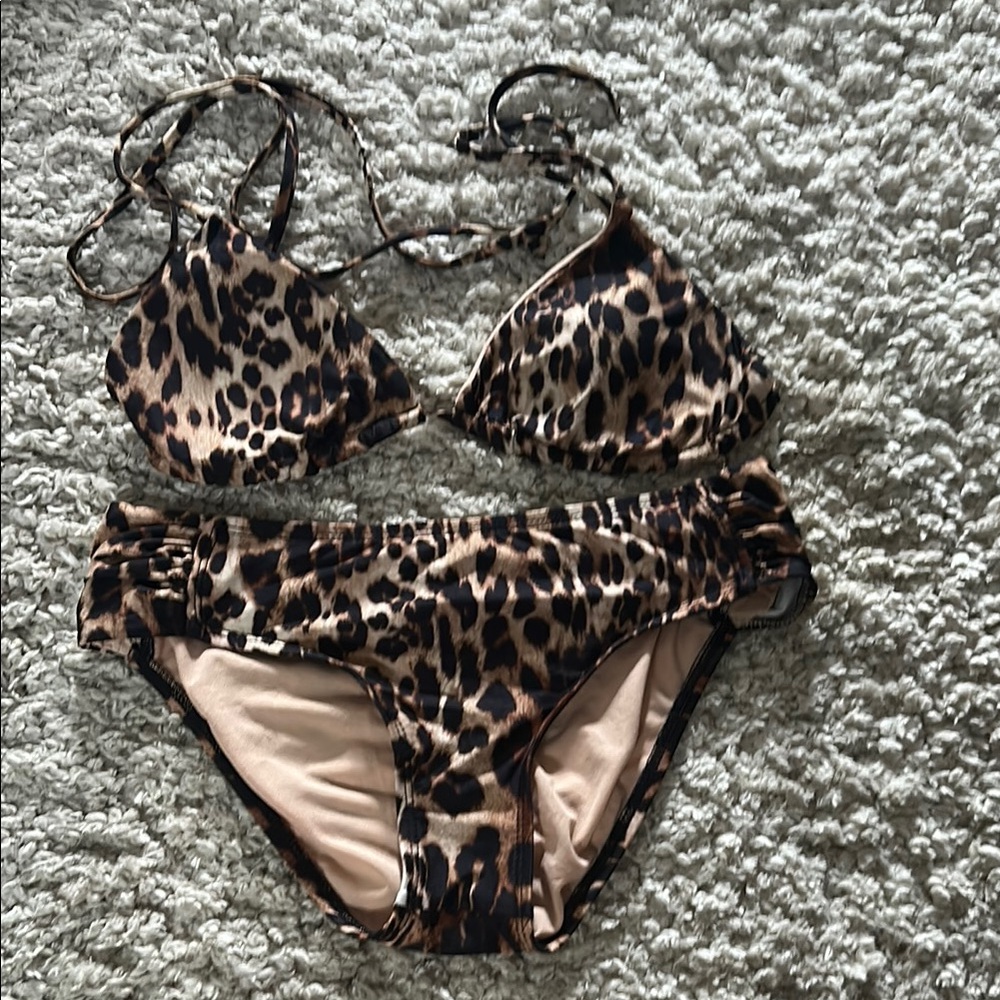 Leopard Print Bikini Set